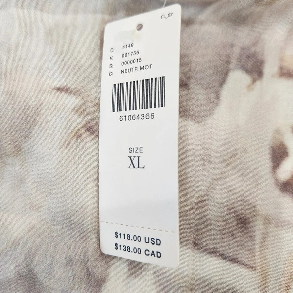 ANTHROPOLOGIE Valette LOUNGE Set, Tan/Cream Women's XL - Picture 5 of 11